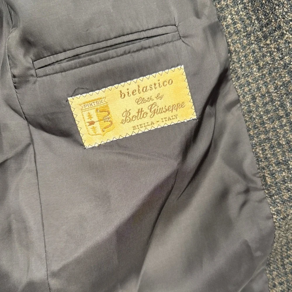 Arnold Brant Sport Coat Men 48 Brown Wool Blend Italian Fabric Blazer Academia